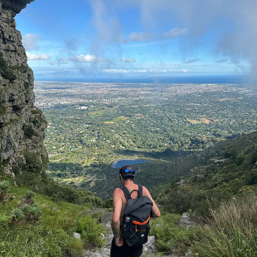 Table Mountain: Skeleton Gorge Hike - Nursery Ravine downhill: technical footing and controlled energy