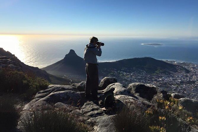 Table Mountain Summit Walk for the Whole Family - PRIVATE - Cable car up: views down the Peninsula as your warm-up