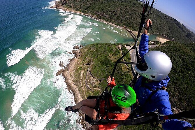 Tandem Paragliding Instructional Flights in Garden Route - Where you start: the launch site near Sedgefield