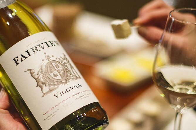 Taste + Tram the Winelands Tour: Franschhoek, Stellenbosch, Paarl - Paarl Mountain Views and the Fairview Cheese & Wine Pairing