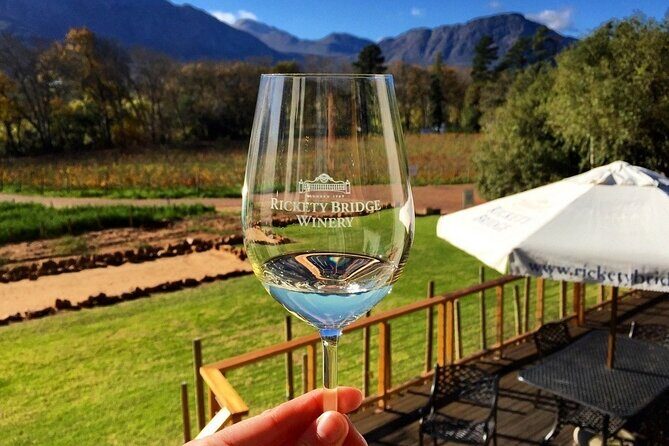 Taste + Tram the Winelands Tour: Franschhoek, Stellenbosch, Paarl - Rickety Bridge Wine Estate (or Plaisir): Included Tastings With Valley Views
