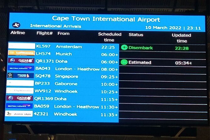 Transfer from Cape Town City Center to Cape Town Airport - Drivers You Can Rely On: Communication and Care