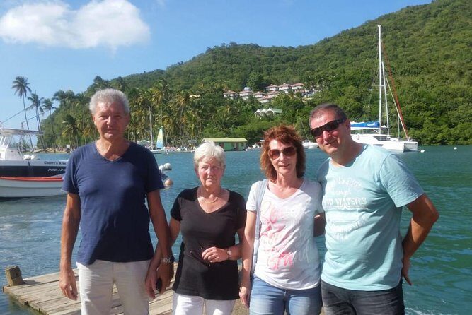 Trip to Soufiere: Volcano, Twin Pitons, Waterfall, Mud Bath & Botanical Garden - Twin Pitons Close-Up: Short Stop, Big Payoff