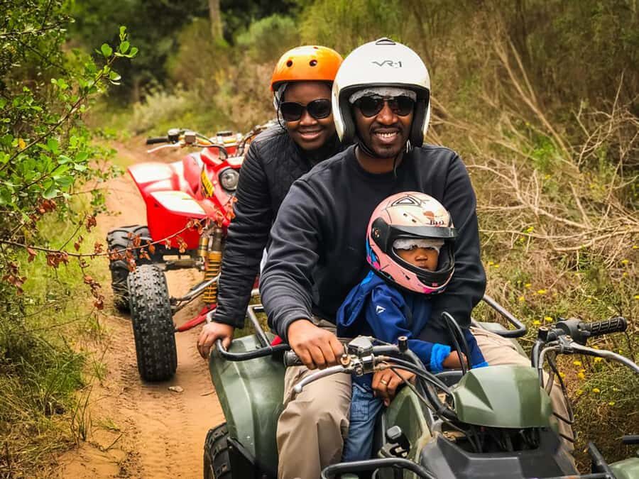 WILDERNESS GARDEN ROUTE QUAD BIKE FUN RIDE - The 45-minute technical bush trail through trees and bushes